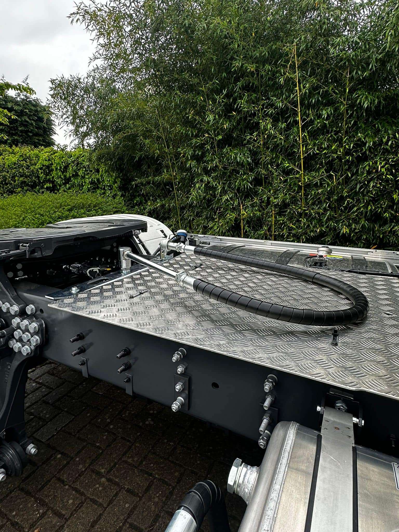 Tracteur Scania 4×2 équipé d’une benne basculante