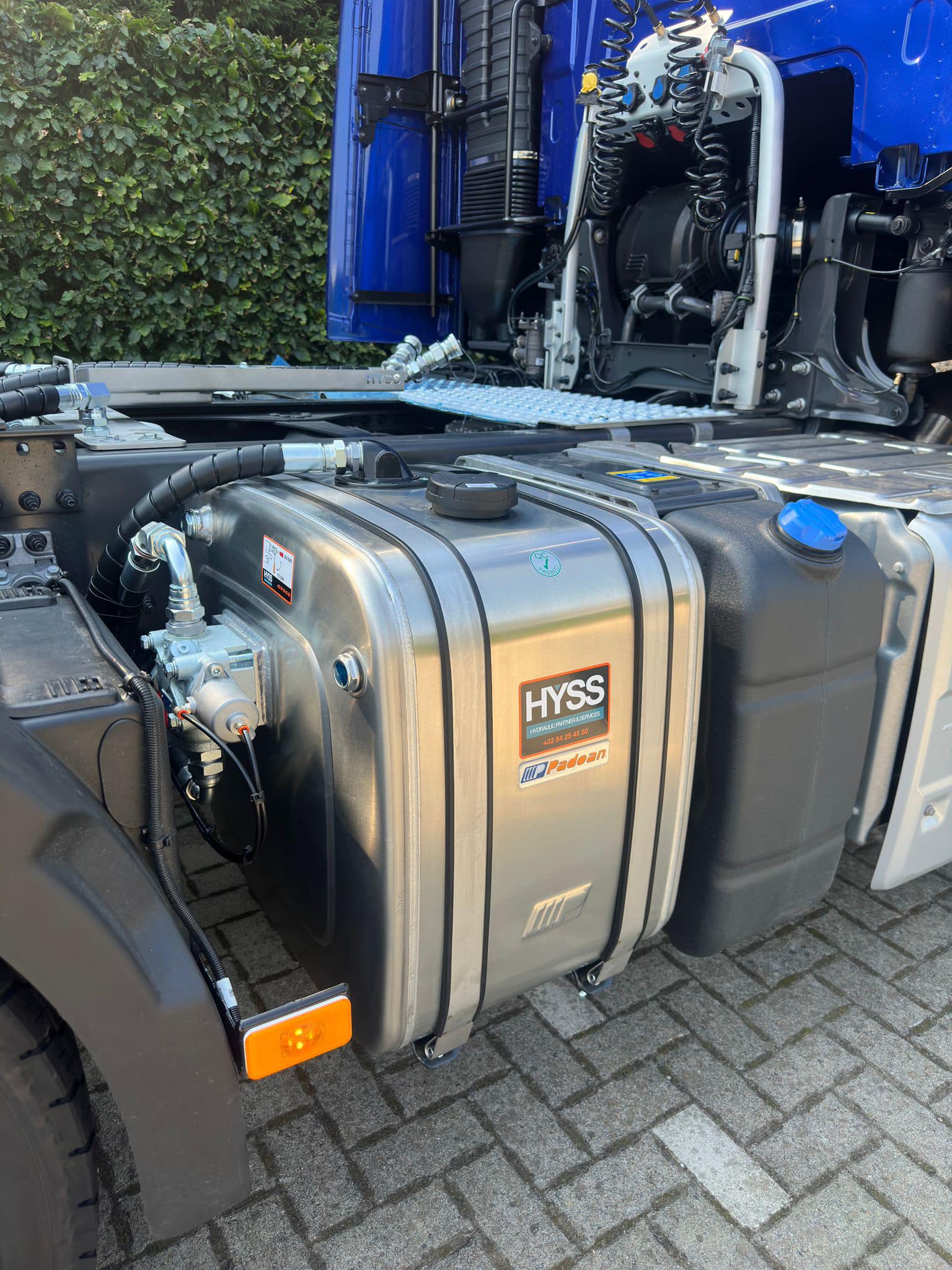 Système hydraulique sur un Volvo